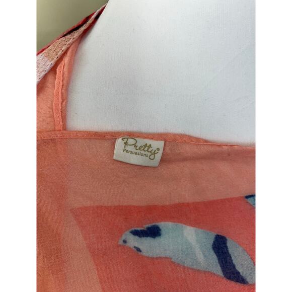 Pretty Persuasions Patchwork Design with Floral Pattern Scarf - Picture 4 of 6